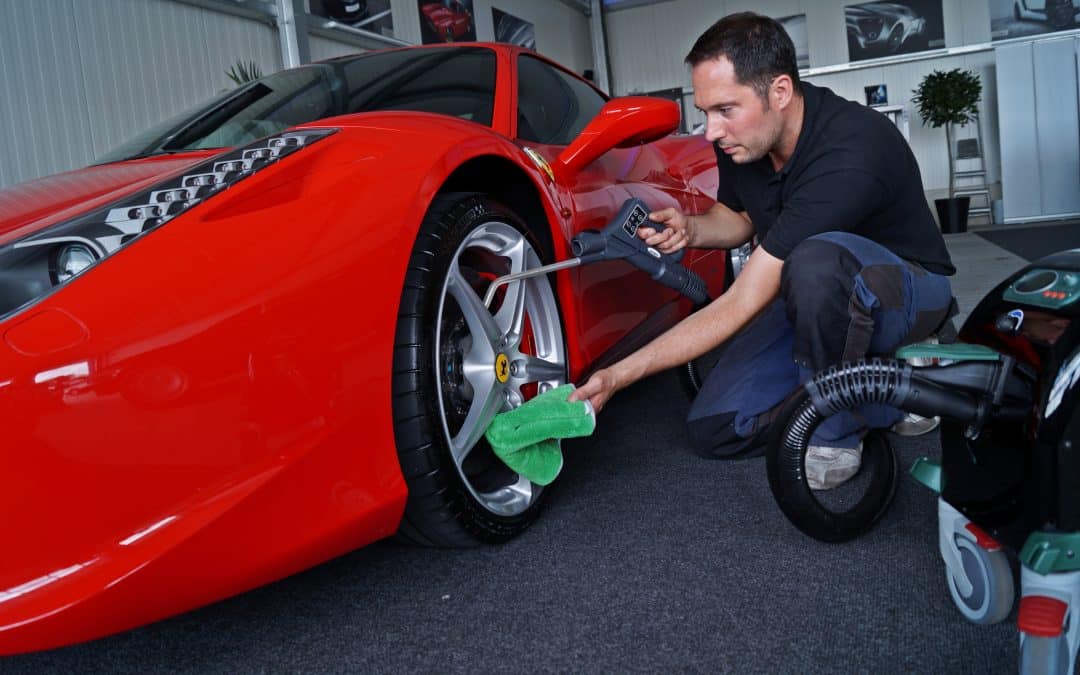Der Blue Evolution von beam lässt auch den Ferrari in neuem Glanz erstrahlen.