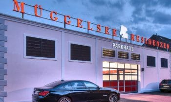 Außergewöhnliches Parkhaus krönt die Müggelsee Residenzen in Berlin – Wohnprojekt in Schutzgebiet setzt auf innovatives Parksystem von Klaus Multiparking