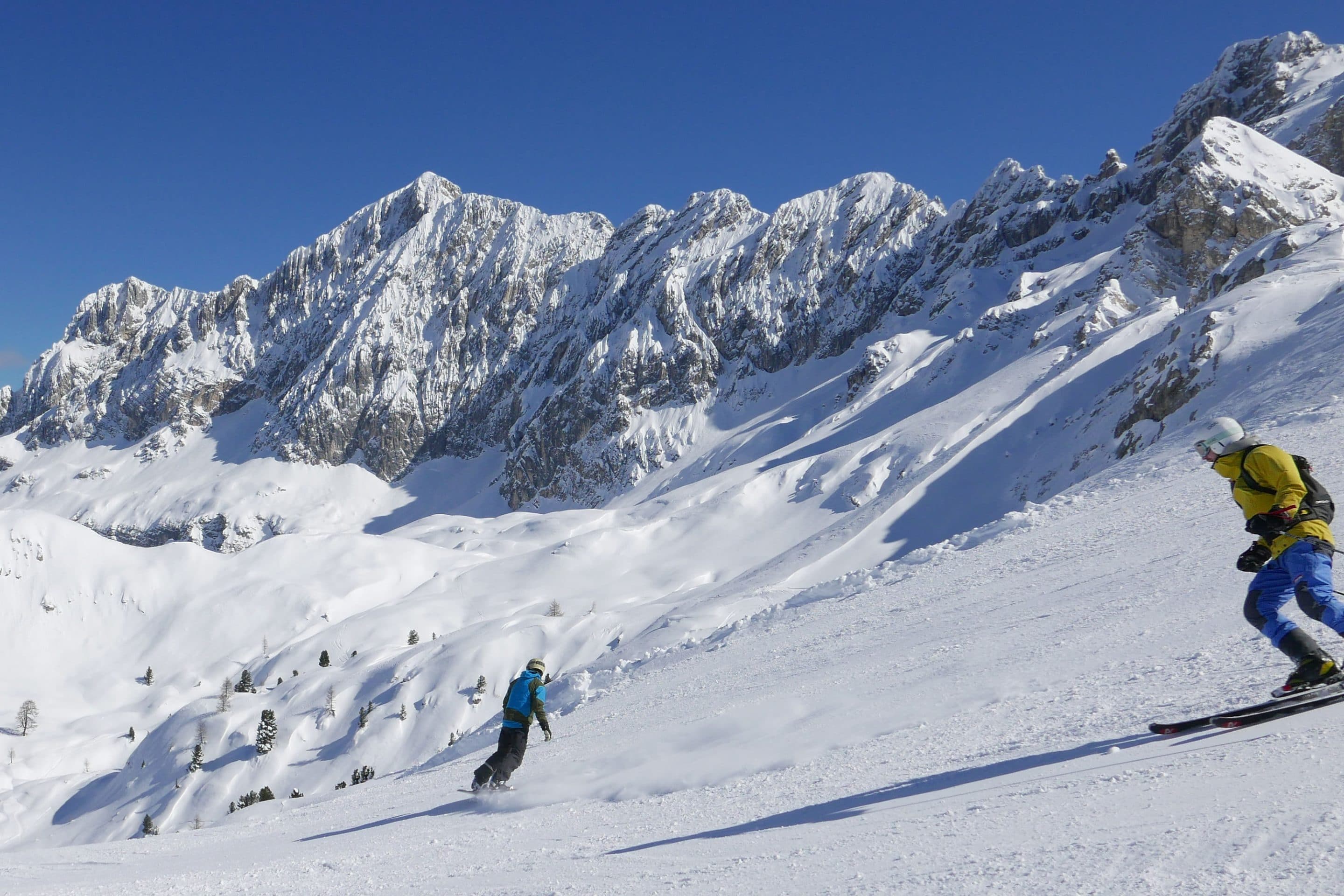 Super Pistenbedingungen in Cortina d'Ampezzo