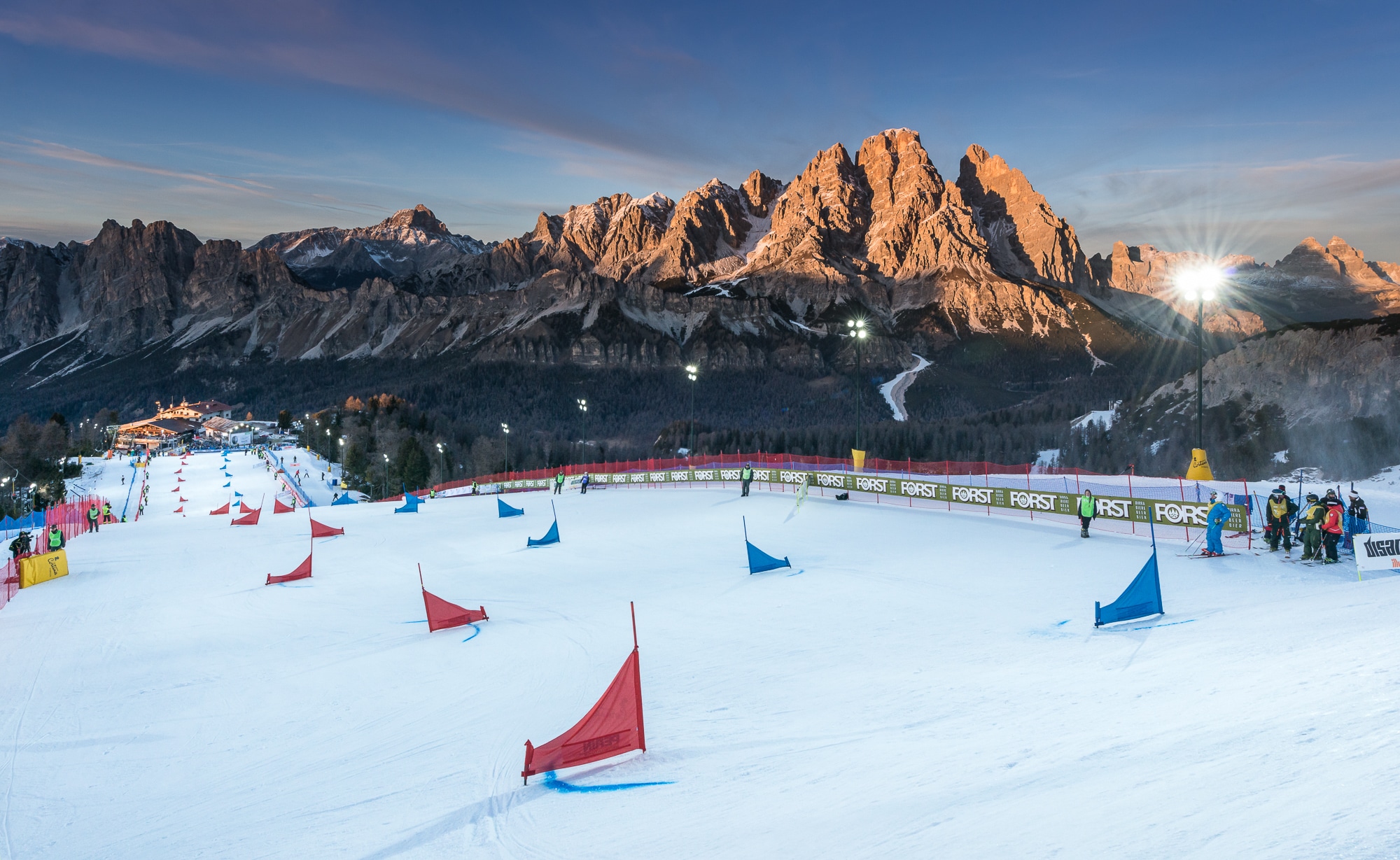 Die Panorama-Piste Faloria ist Schauplatz des Snowboard-Weltcups
