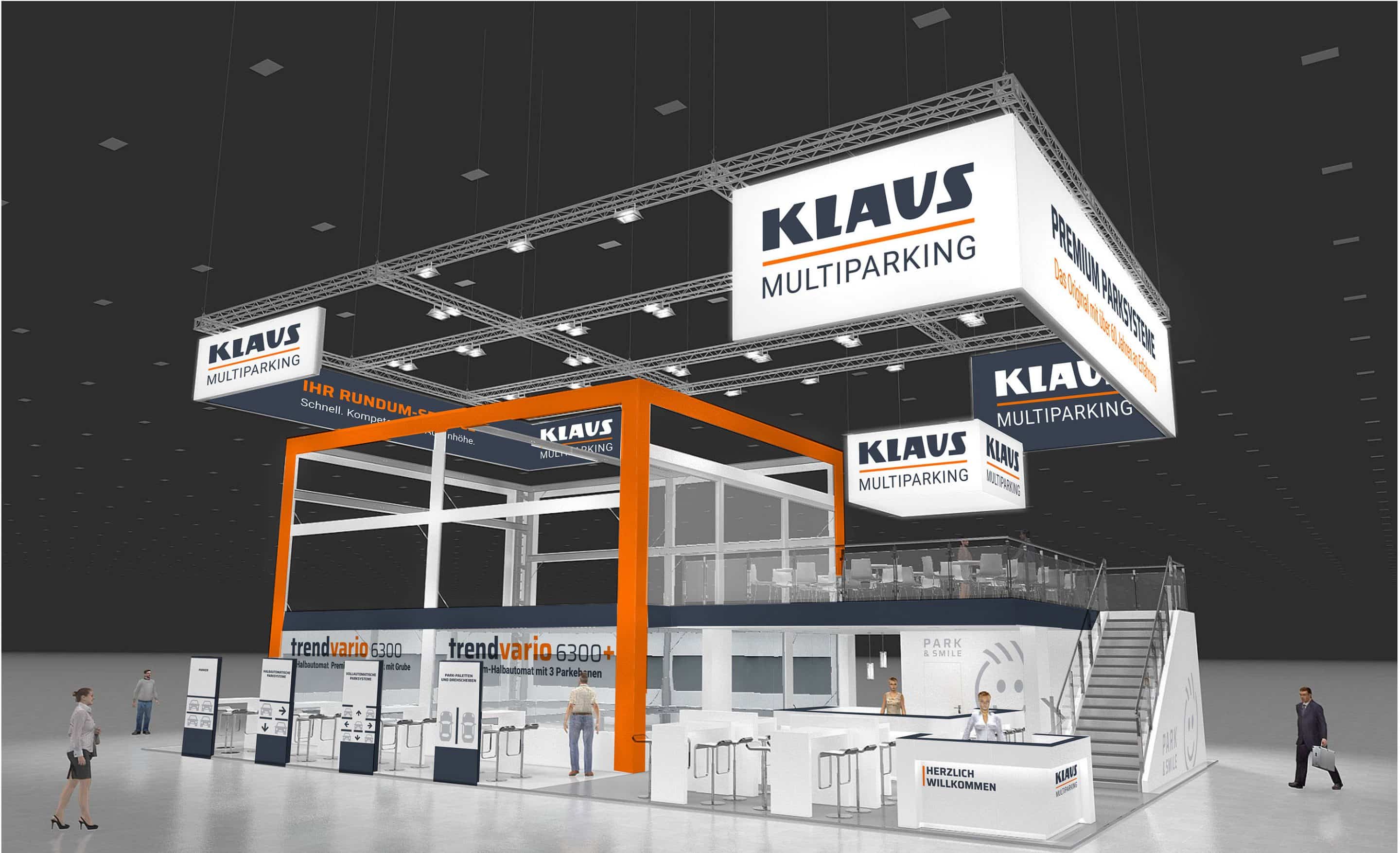 KLAUS Multiparking präsentiert mit der neuen Baureihe TrendVario 6000 auf der BAU23 in München das Parken der Zukunft. Bild: KLAUS Multiparking