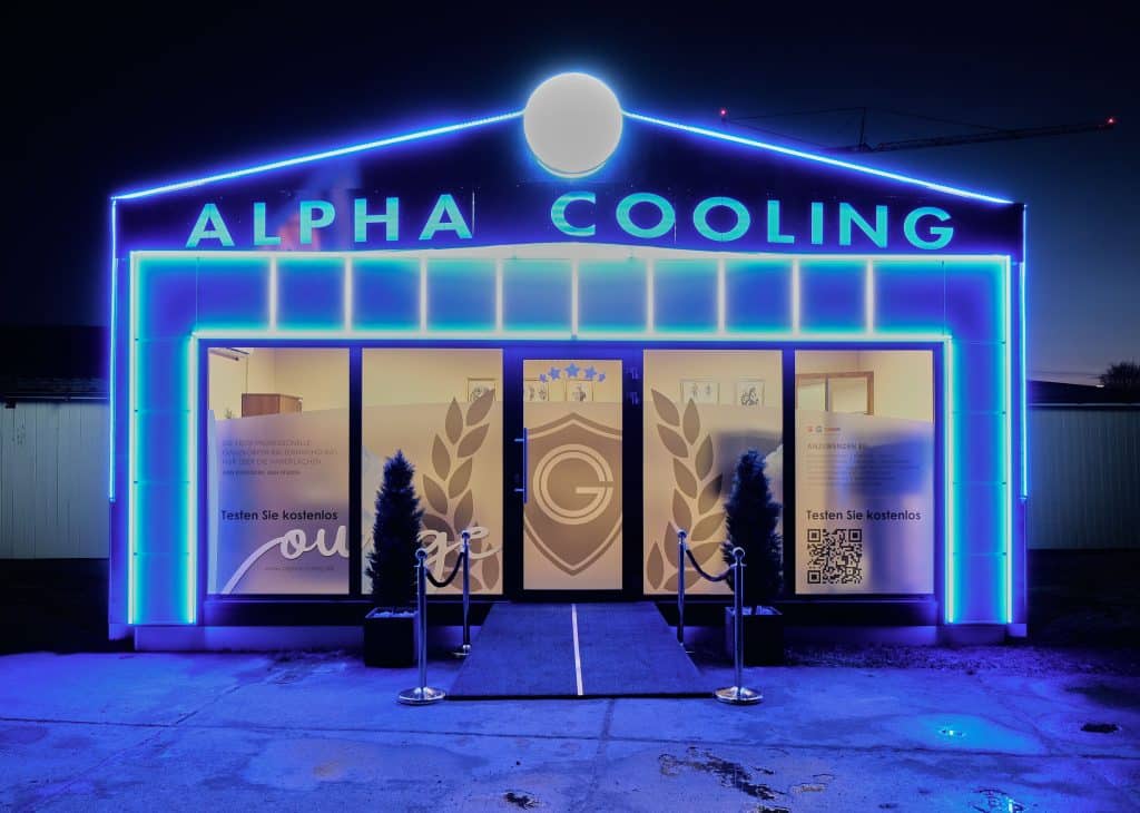 So sieht Heinos Alpha Cooling Lounge aus. Foto: Ingo Jensen/Alpha Cooling