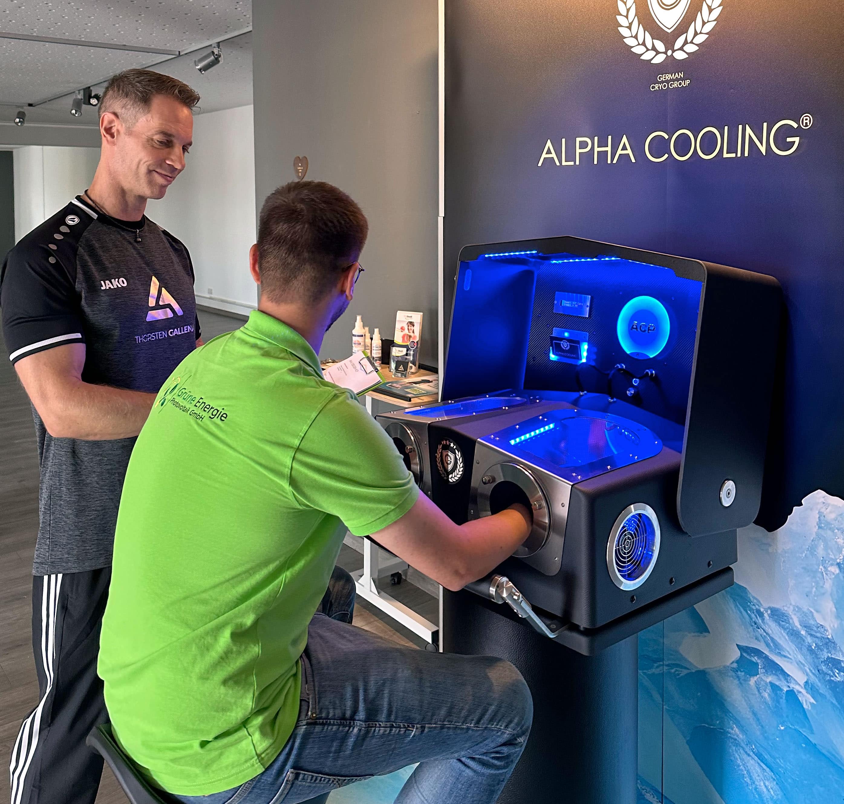 Thorsten Gallena bietet in Würzburg ab sofort die innovative Anwendung Alpha Cooling Professional an. Foto: Thorsten Gallena.