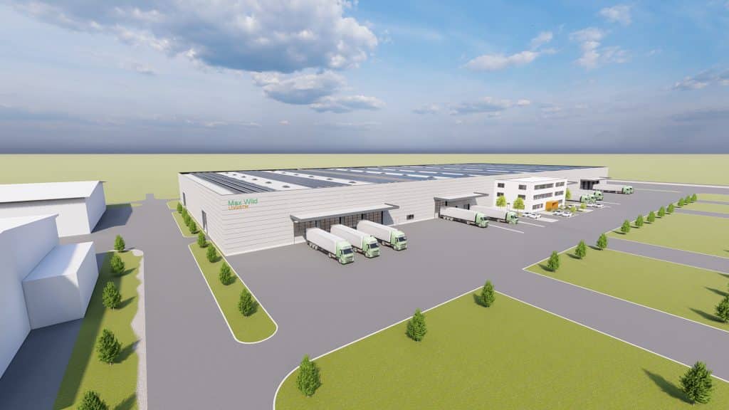 So soll der neue Logistikcampus am Hauptsitz in Berkheim aussehen. Foto: Max Wild