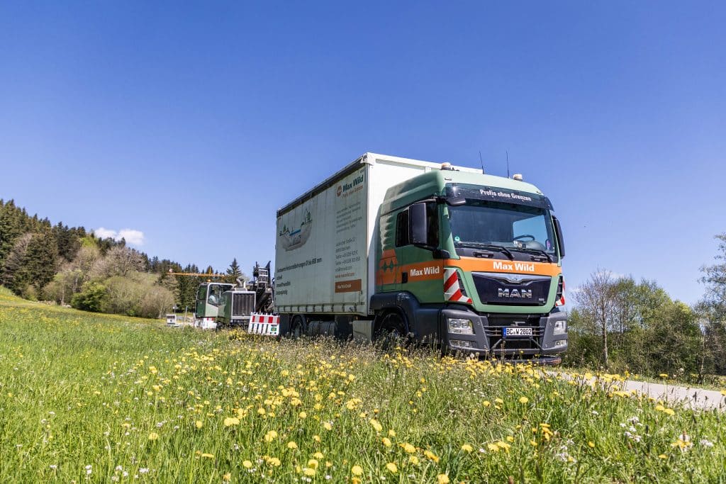 Mobile Recycling-Lösung: der Mudcleaner Truck ist als Gesamtzugkonzept aus Lkw und Bohranlage konzipiert. Foto: Max Wild