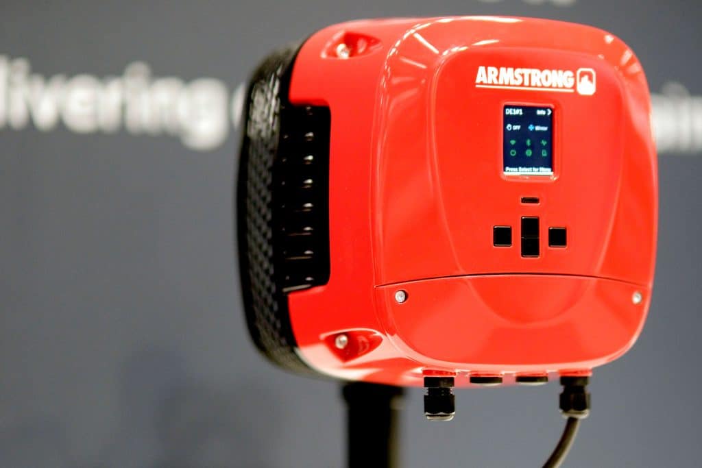 Mit dem Design Envelope Circulator präsentierte Armstrong Fluid Technology erstmals auf der ISH 2025 in Frankfurt die umweltfreundlichste Umwälzpumpe der Welt. Foto: Ingo Jensen/Armstrong