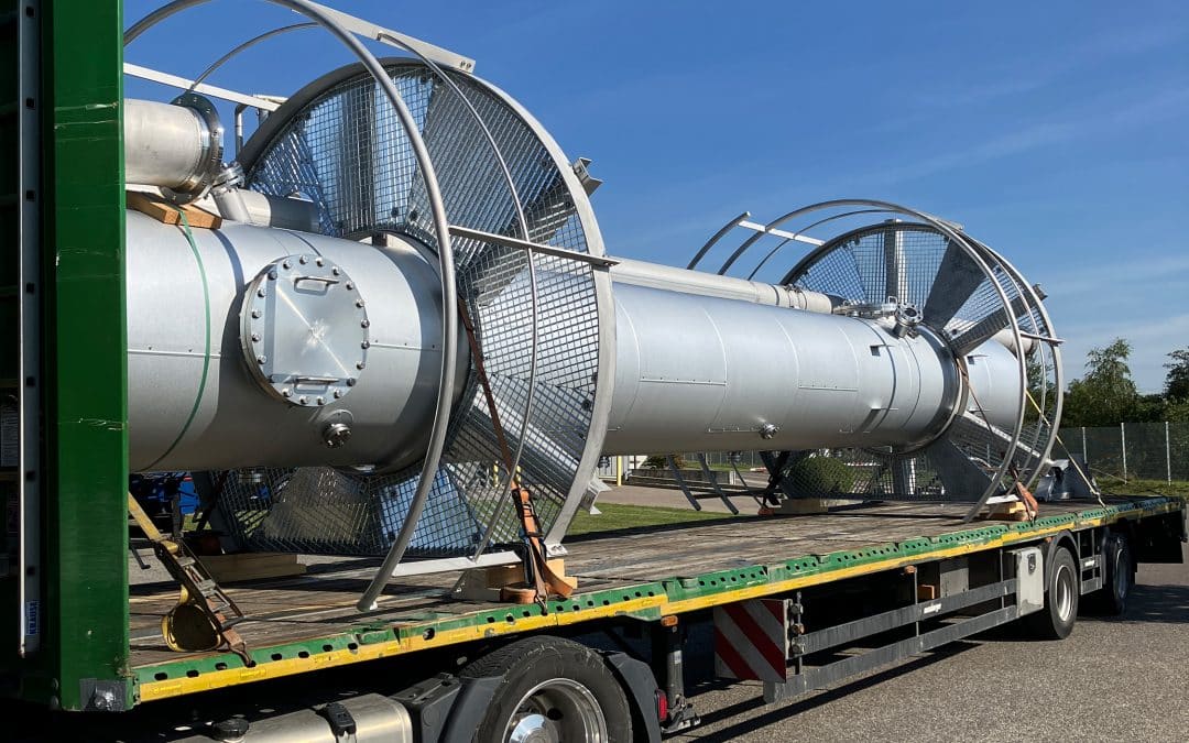 Die neue Kolonne sorgt für mehr Anlageneffizienz, weniger Energieverbrauch und Destillationsabfälle. Foto: Richard Geiss GmbH