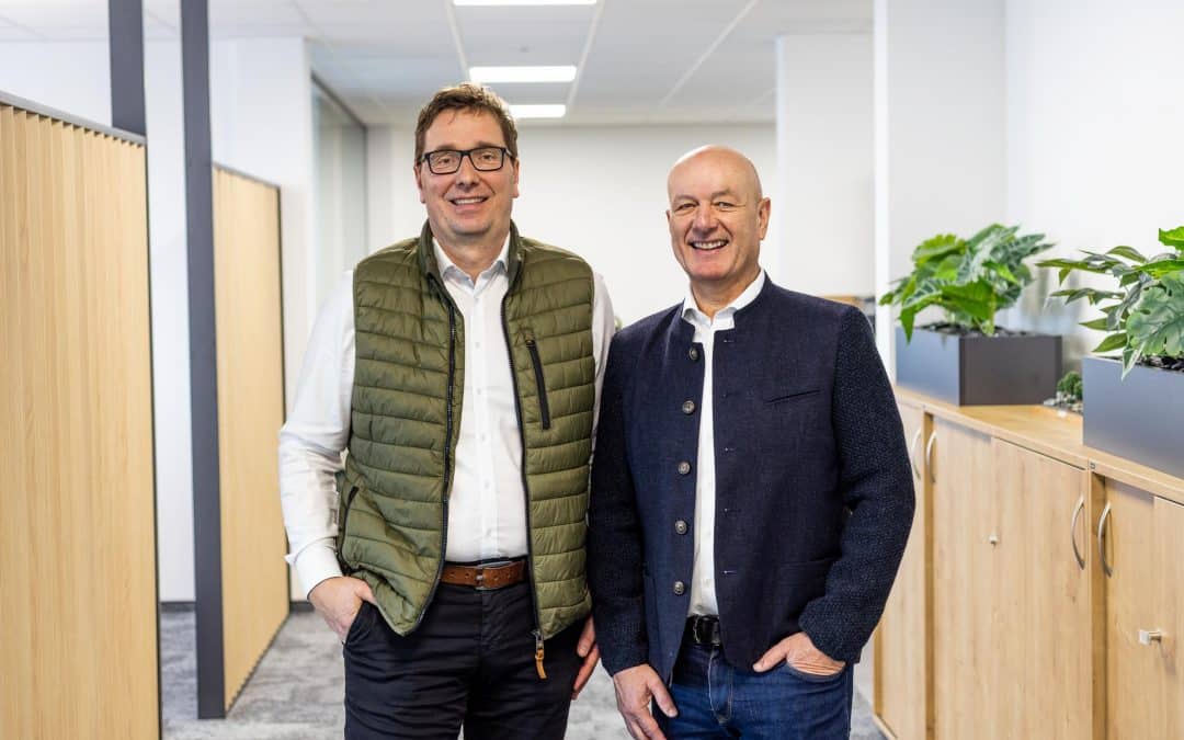 Die beiden Geschäftsführer der Wild Projektentwicklung GmbH, Stefan Geiger (links) und Elmar Wild. Foto: Max Wild