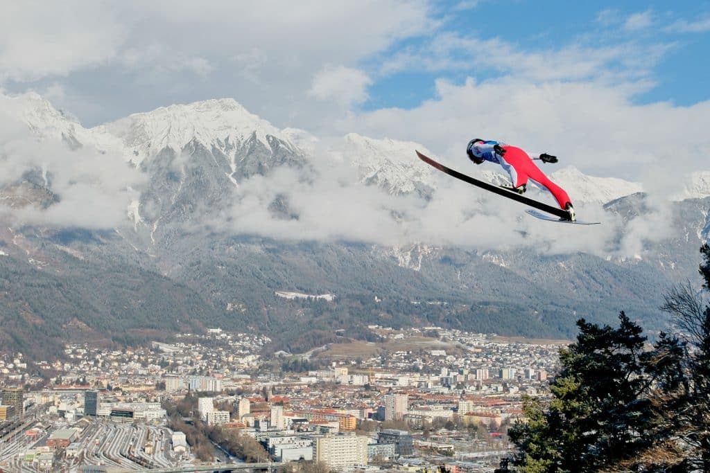 Toll: das Bergiselspringen in Innsbruck. Foto: Ingo Jensen/Vierschanzentournee