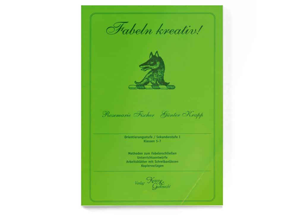 1997 erschien das erste Unterrichtsmaterial: Ein Methodenheft namens „Fabeln kreativ“. Foto: Krapp & Gutknecht Verlag